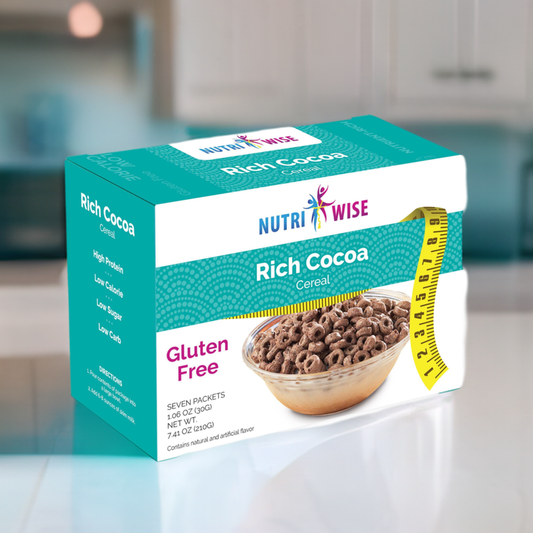 NutriWise Rich Cocoa Low Carb Protein Cereal (7/Box)
