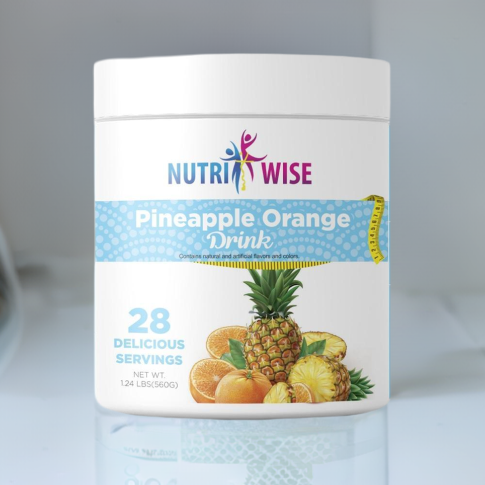 NutriWise Pineapple Orange Fruit Drink Canister (28 serv.)