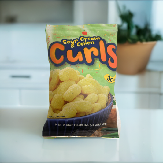 NutriWise Sour Cream and Onion Curls (7 bags)