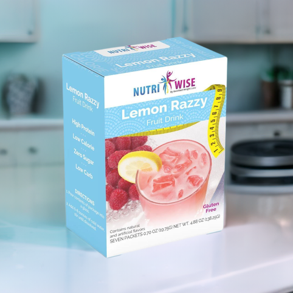 NutriWise Lemon Razzy Fruit Drink (7/Box)