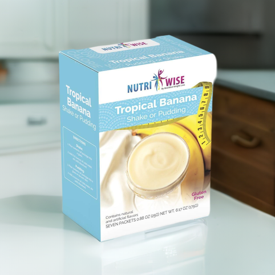 NutriWise Tropical Banana Shake or Pudding (7/Box)