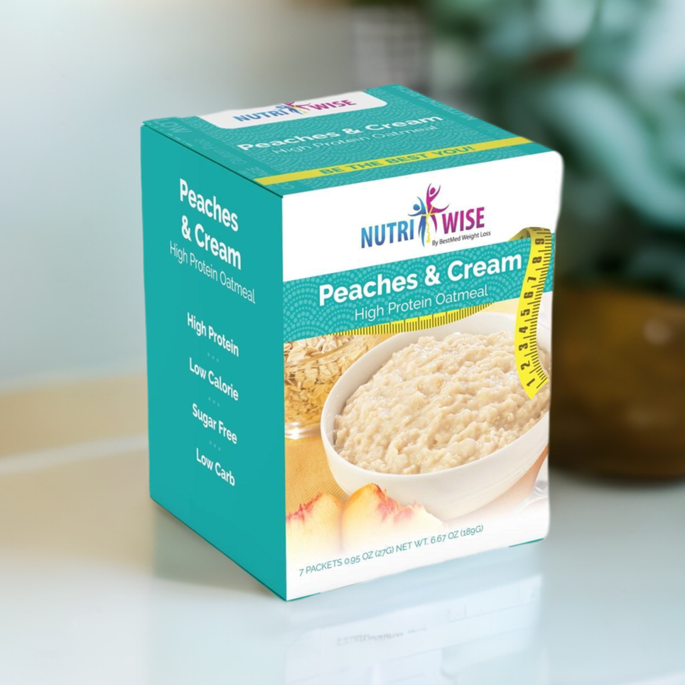 NutriWise Peaches & Cream Oatmeal (7/Box)