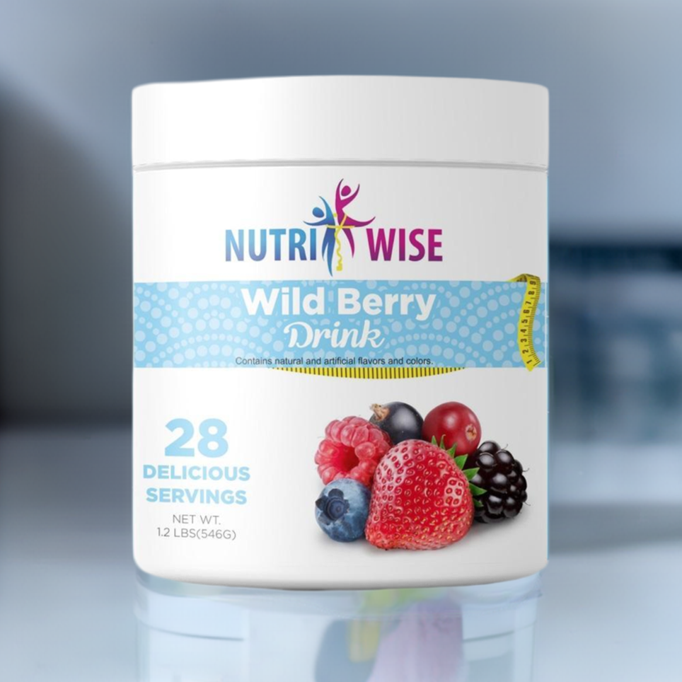 NutriWise Wild Berry Fruit Drink Canister (28 serv.)