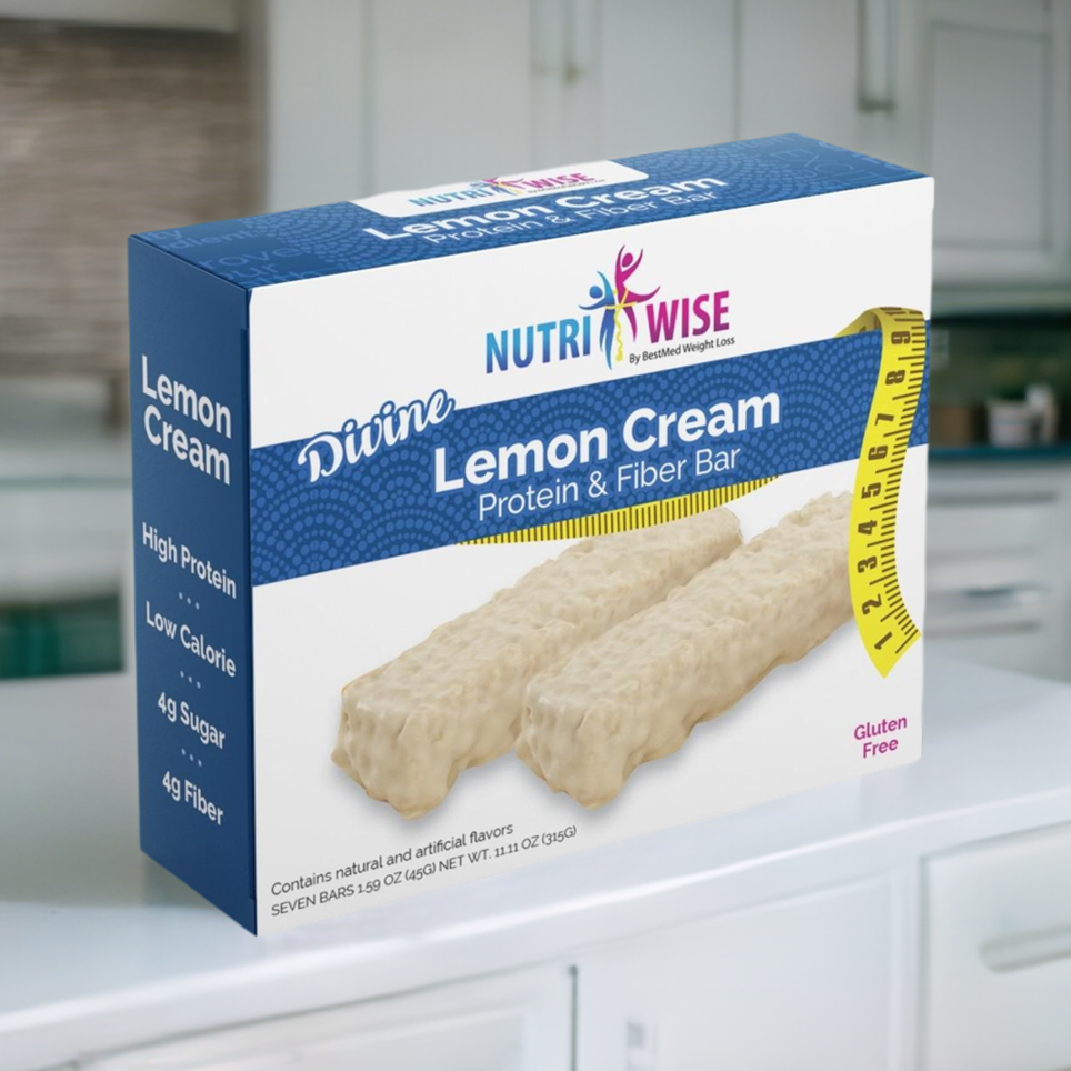 NutriWise Divine Lemon Cream Bar (7/Box)