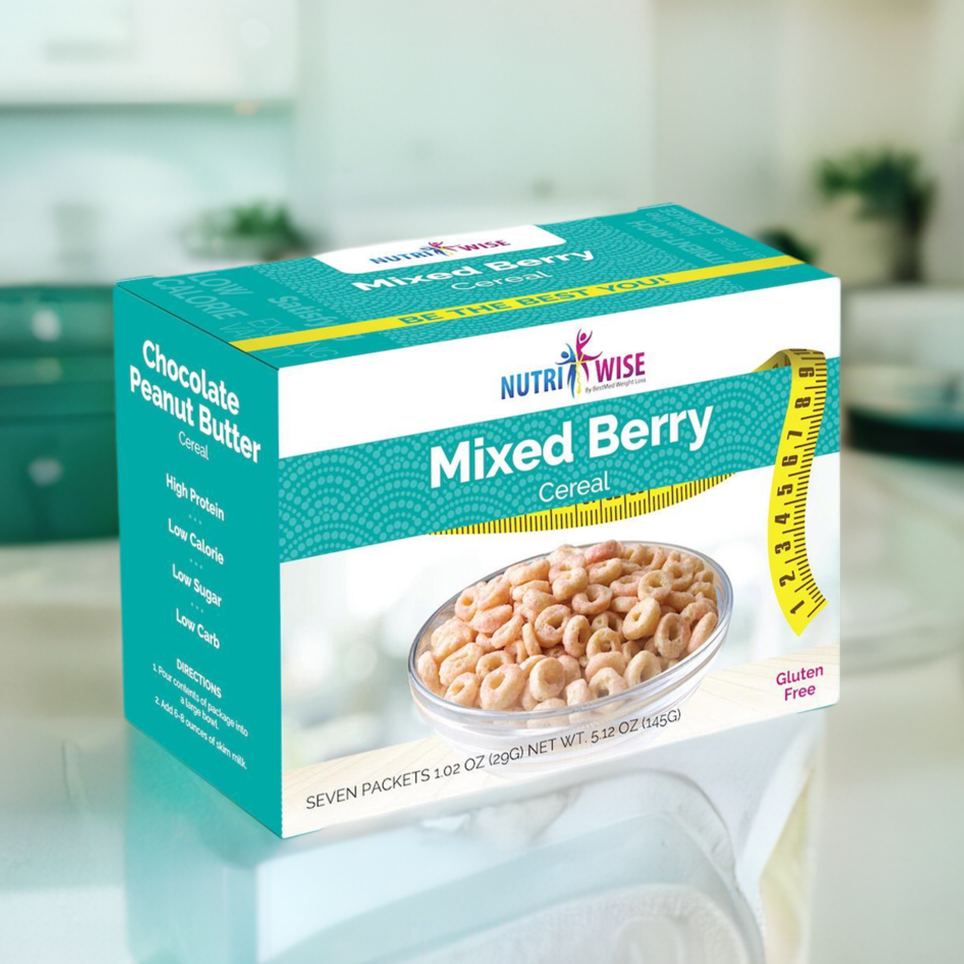 NutriWise Mixed Berry Low Carb Protein Cereal (7/Box)