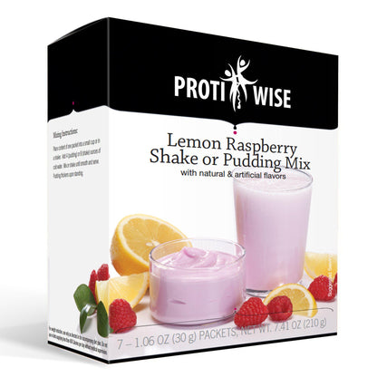 ProtiWise - Lemon Raspberry Shake or Pudding Mix (7/Box) - Doctors Weight Loss