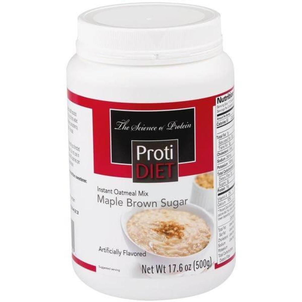 ProtiDiet - Maple Brown Sugar Oatmeal Mix Jar (20 servings) - Doctors Weight Loss