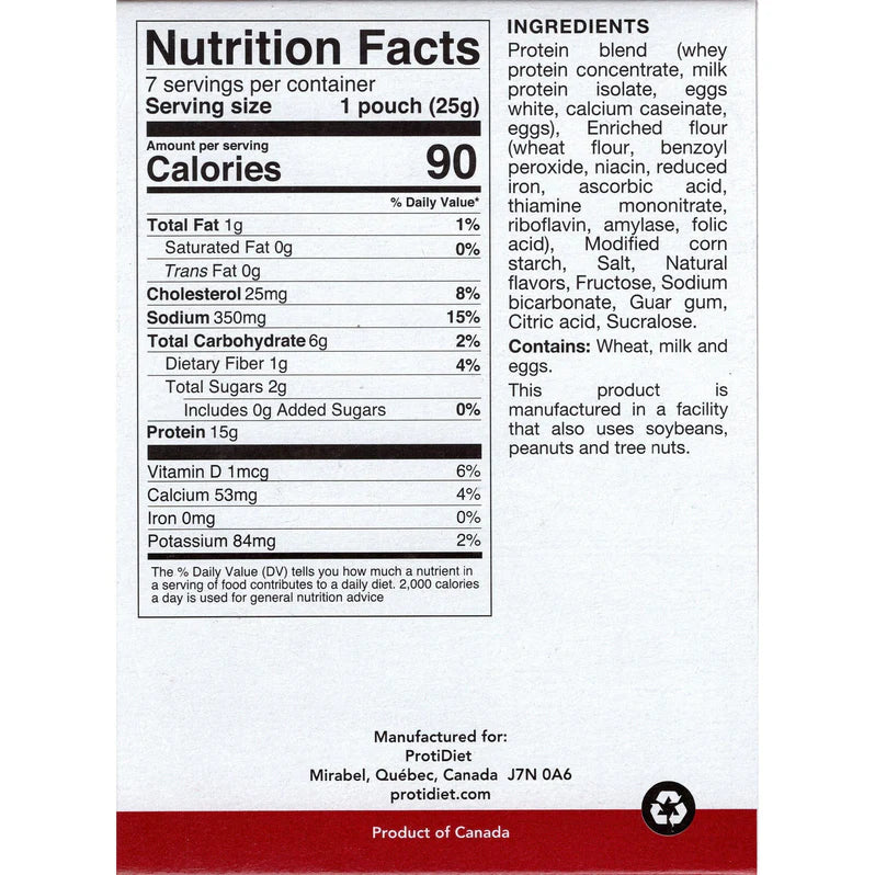 ProtiDIET  Natural Pancake, Weight Loss Breakfast Meal (7ct)