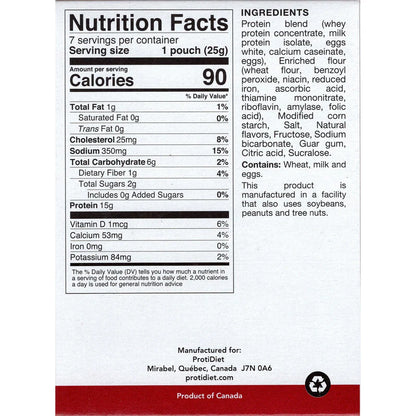 ProtiDIET  Natural Pancake, Weight Loss Breakfast Meal (7ct)