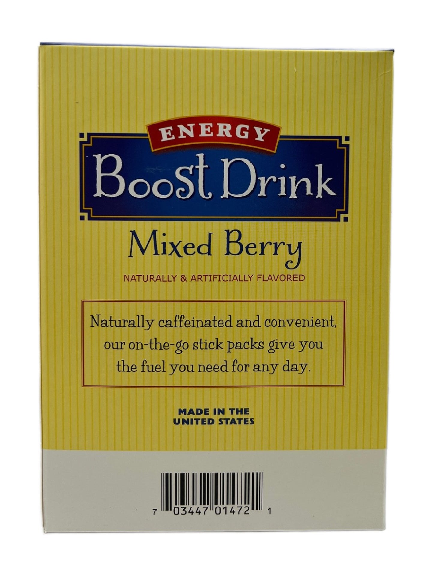 NutriWise Energy Boost Drink | Mixed Berry (21/box)