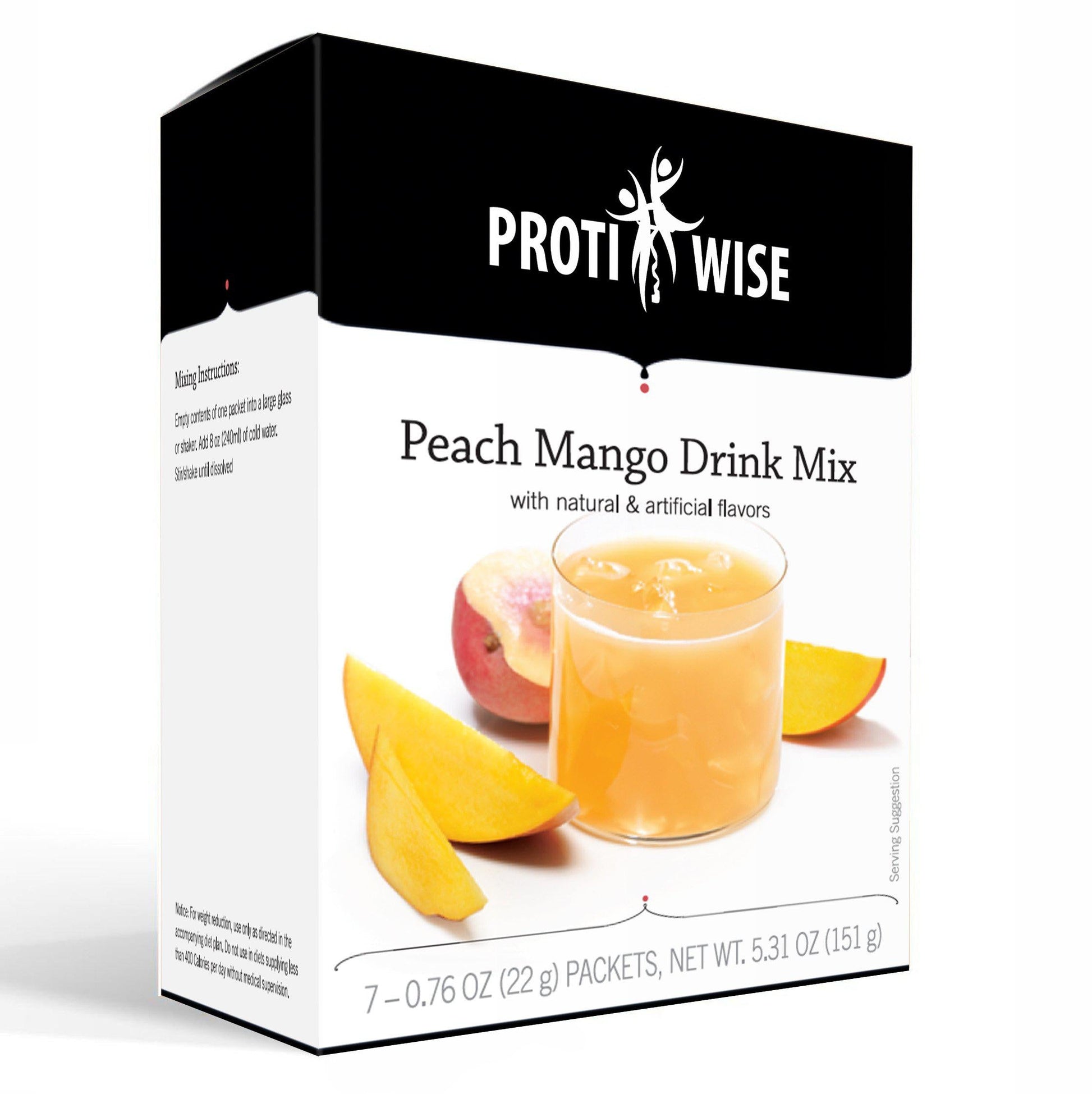 ProtiWise - Peach Mango Fruit Drink (7/Box) - Doctors Weight Loss