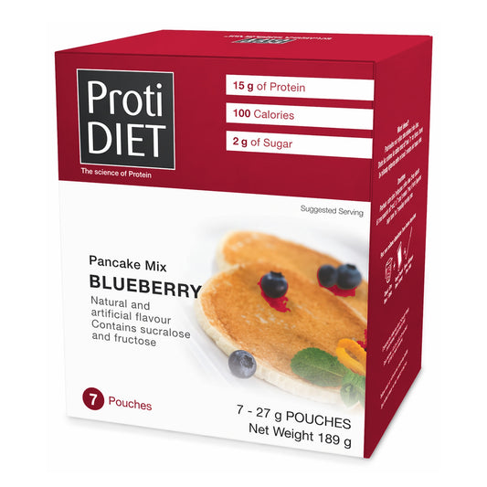 ProtiDIET Blueberry Pancake, Weight Loss Breakfast Meal (7ct)