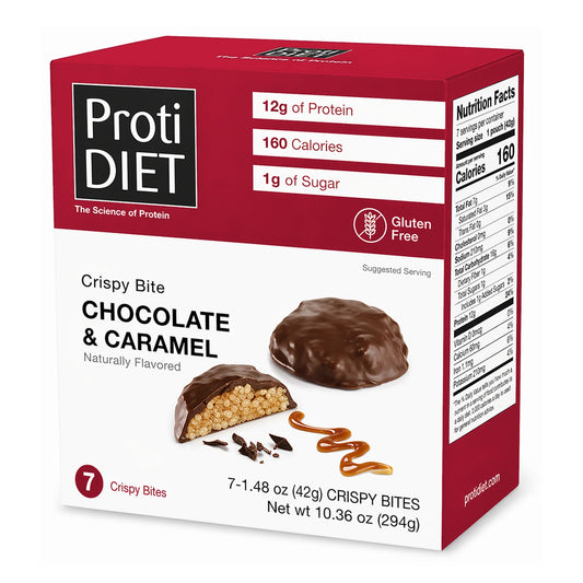 ProtiDIET Chocolate & Caramel Crispy Bites (7ct)