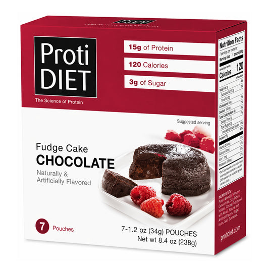 ProtiDIET Chocolate Fudge Cake | High Protein (7ct)