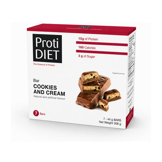 ProtiDIET Cookies & Cream Protein Bar (7ct)