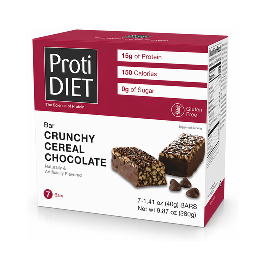 ProtiDIET Crunchy Cereal Chocolate Bar | Weight Loss Bar (7ct)