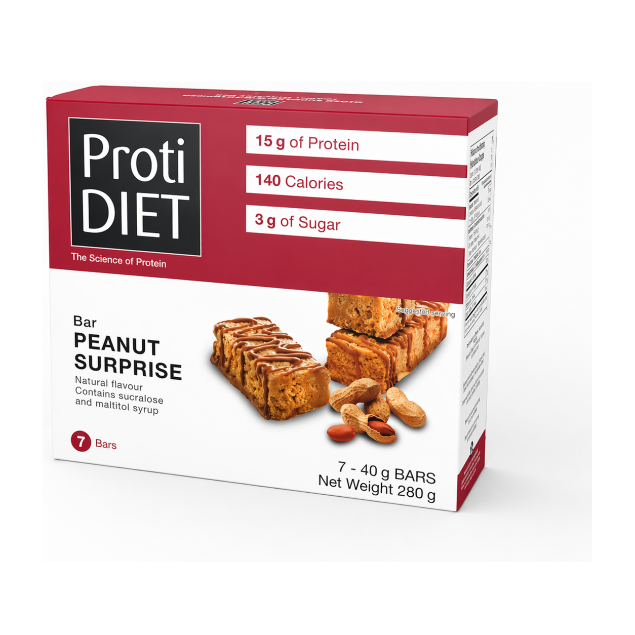 ProtiDIET High-Protein Bar, Peanut Surprise Bar (7ct)