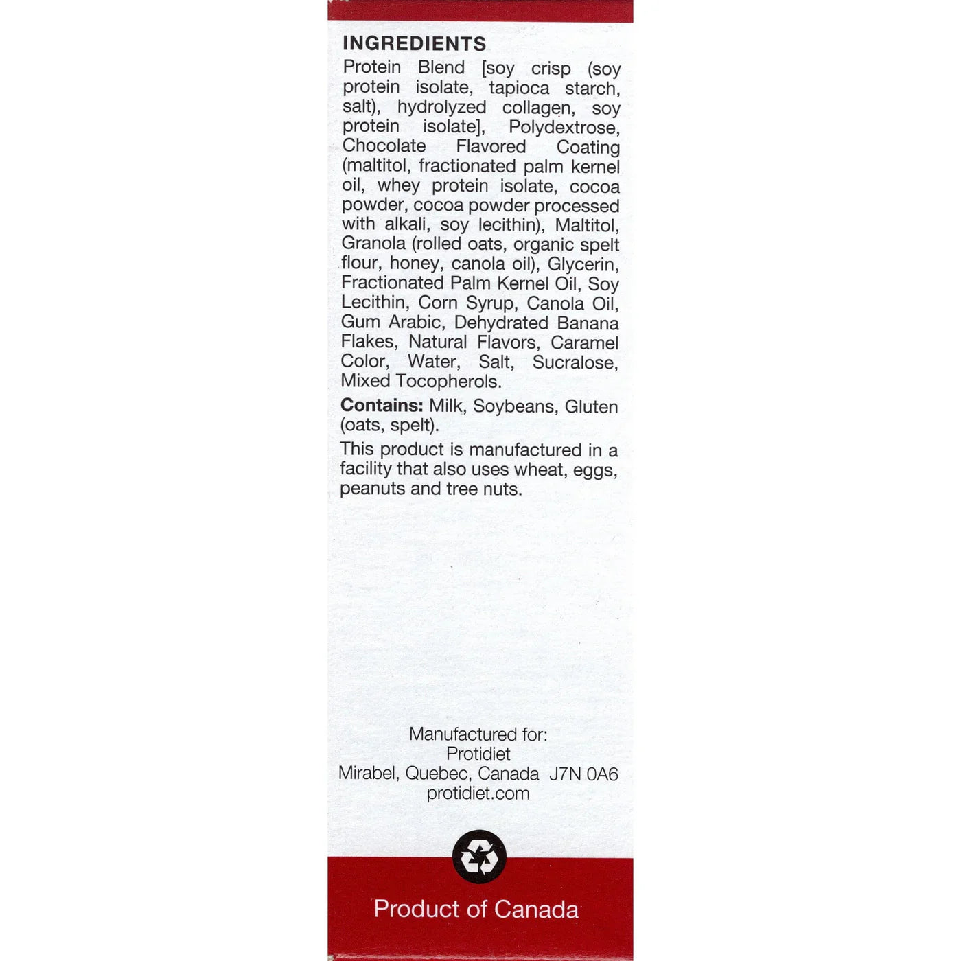 ProtiDIET Banana Bread Breakfast Bar (7ct)