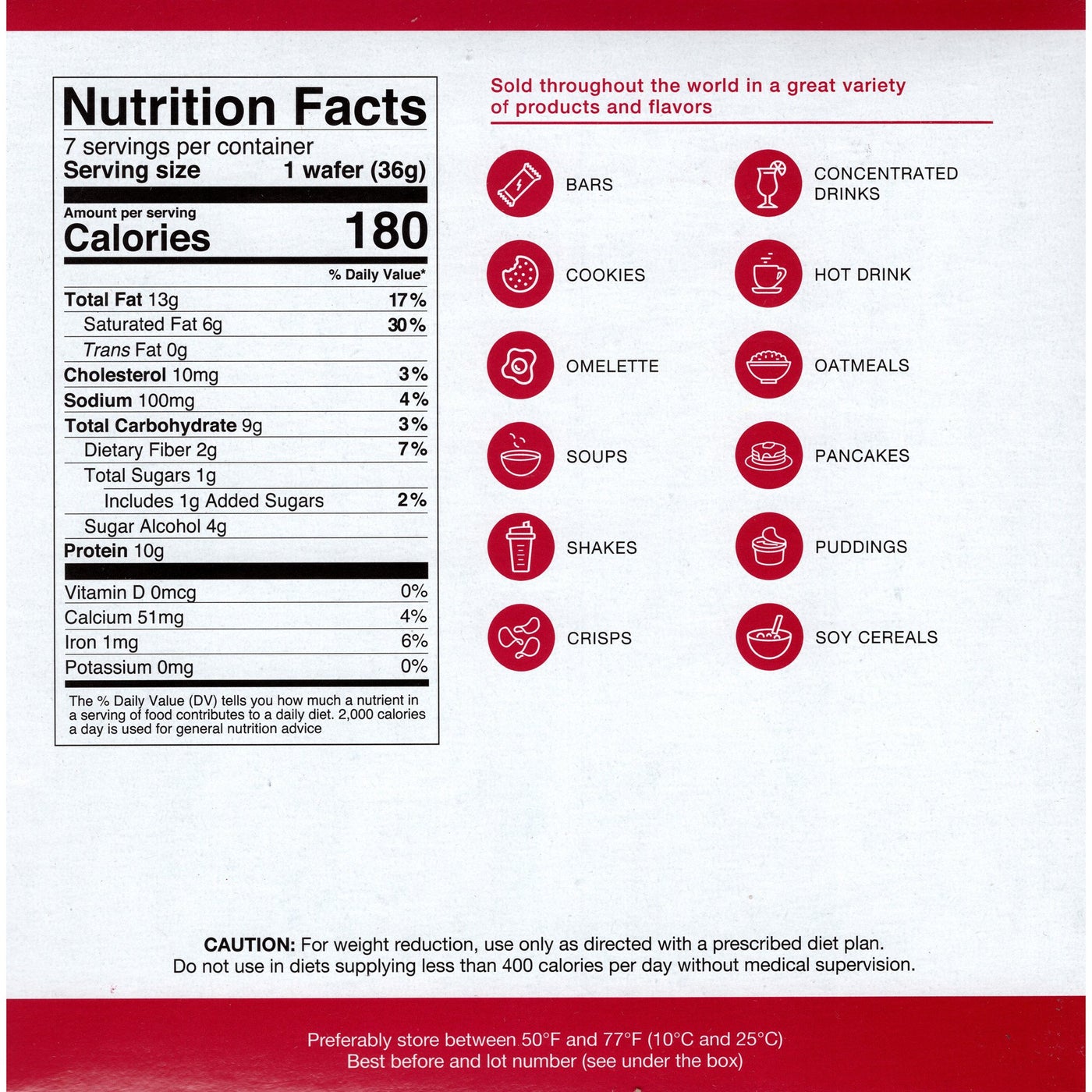 ProtiDiet - Butterscotch & Sea Salt Wafer (7/Box) - Doctors Weight Loss