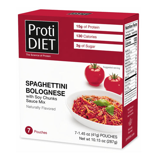 ProtiDIET Spaghettini Bolognese with Soy Chunks Sauce (7ct)