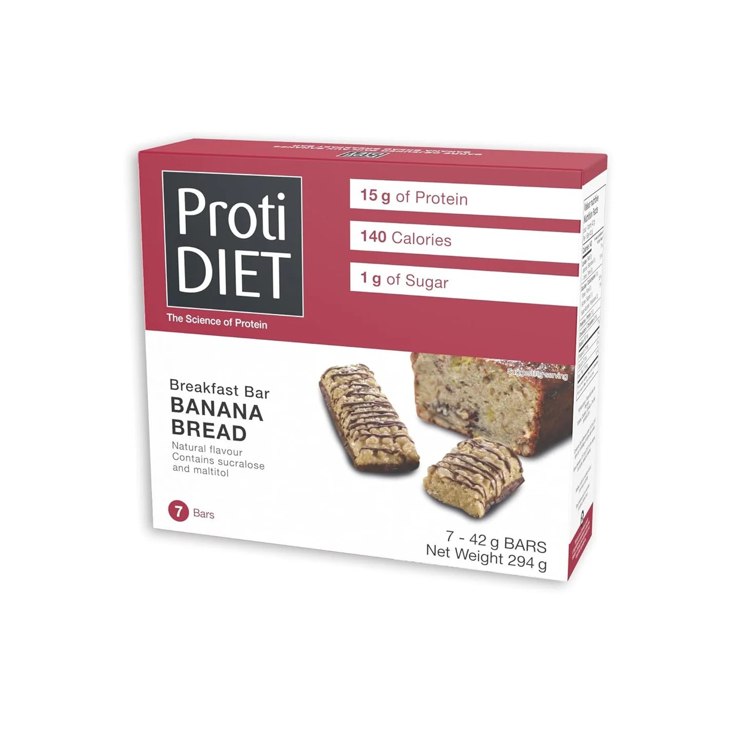 ProtiDIET Banana Bread Breakfast Bar (7ct)