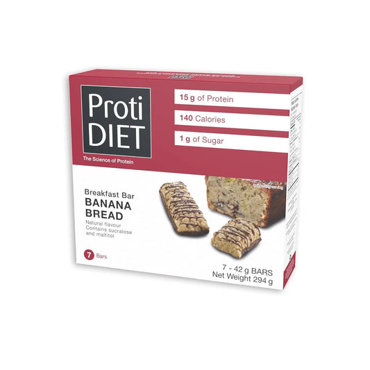 ProtiDIET Banana Bread Breakfast Bar (7ct)