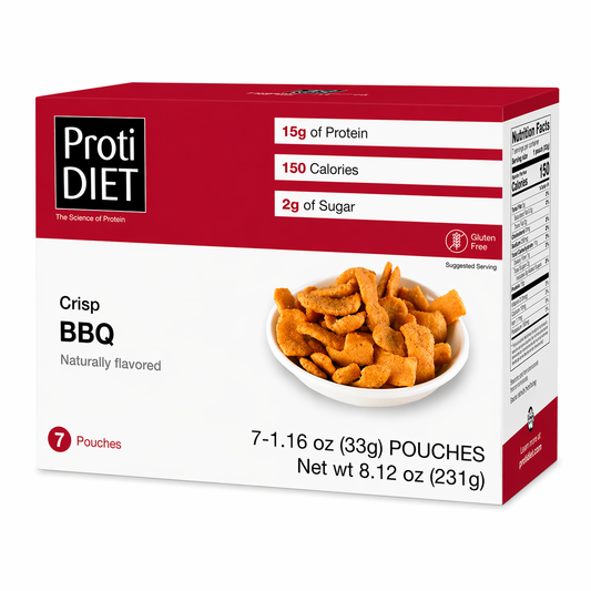 ProtiDIET BBQ Protein Crisps | High-Protein, Low-Calorie Snack (7ct)