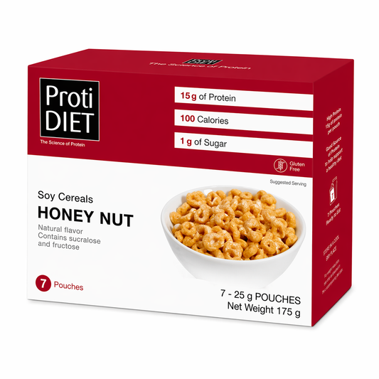 ProtiDIET Honey Nut Soy Cereal | Weight Loss Cereal (7ct)