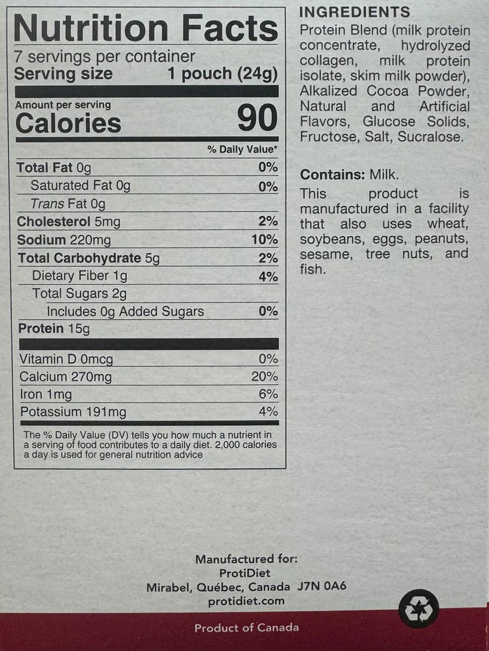 ProtiDIET Choco Mint Hot Drink | Chocolate Mint Delight (7ct)