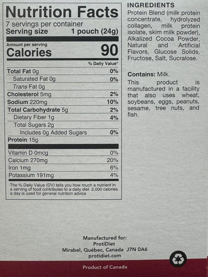 ProtiDIET Choco Mint Hot Drink | Chocolate Mint Delight (7ct)