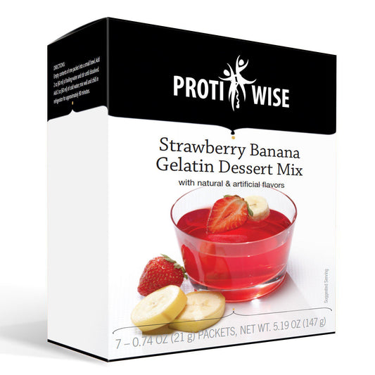 ProtiWise - Strawberry Banana Gelatin (7/Box) - Doctors Weight Loss