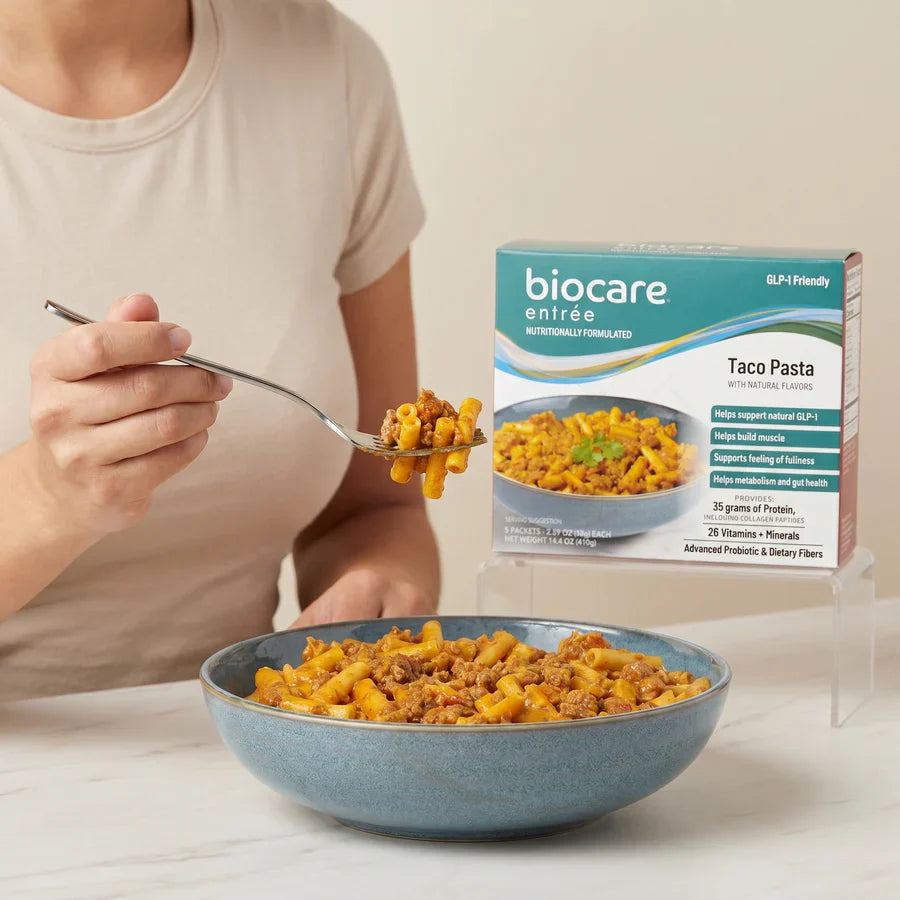Biocare Taco Pasta Entree | 35g High Protein Meal (1ct)