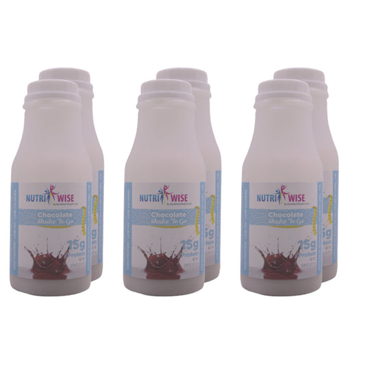 NutriWise - Chocolate Protein Shake (6-Pack Bottles) - NutriWise