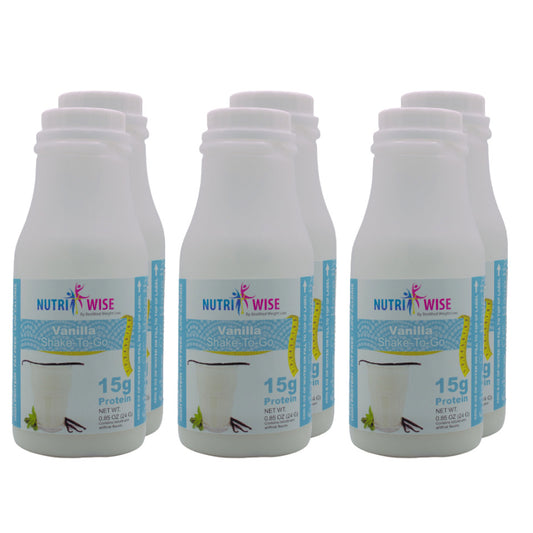 NutriWise - Vanilla Shake (6-Pack Bottles) - NutriWise