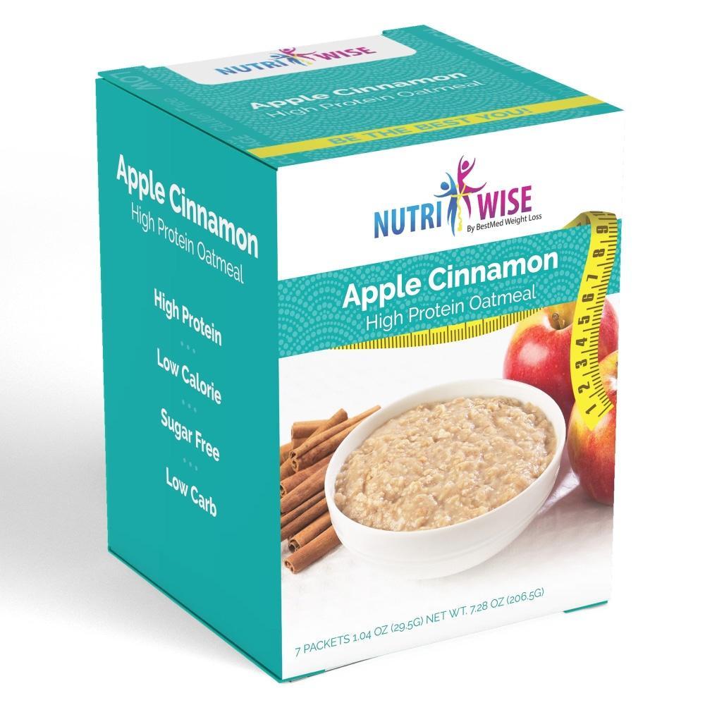 NutriWise - Apples & Cinnamon Oatmeal (7/Box) - NutriWise