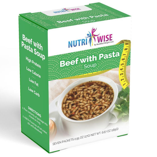 NutriWise - Beef with Pasta Soup (7/Box) - NutriWise