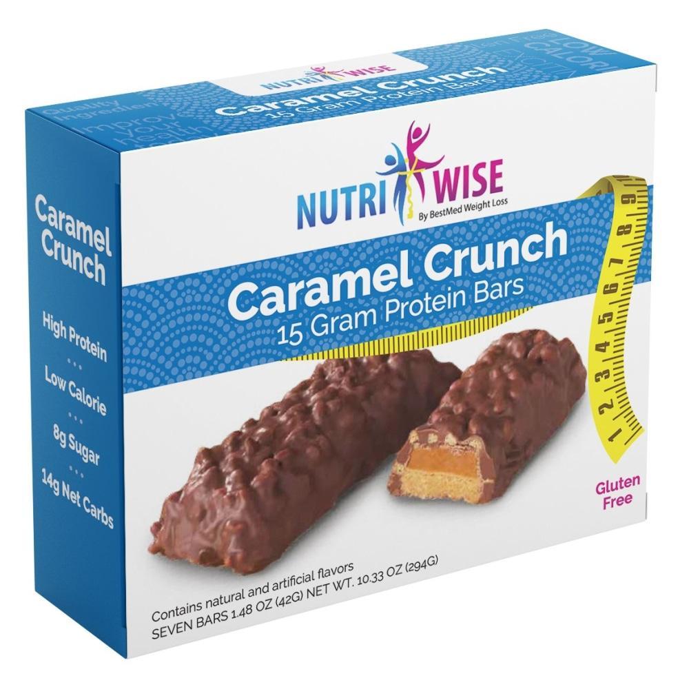 NutriWise - Caramel Crunch Bars (7/Box) - NutriWise