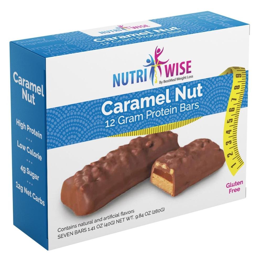 NutriWise - Caramel Nut Bar (7/Box) - NutriWise