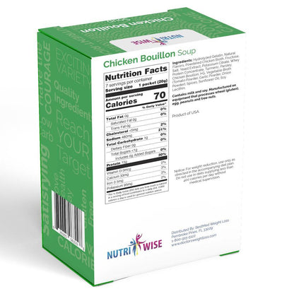 NutriWise - Chicken Bouillon Soup (7/ Box) - NutriWise