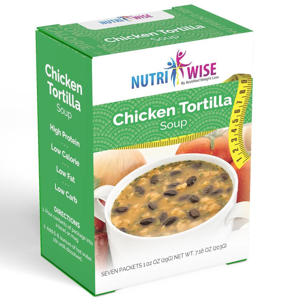 NutriWise - Chicken Tortilla Meal Replacement Soup (7/Box) - NutriWise