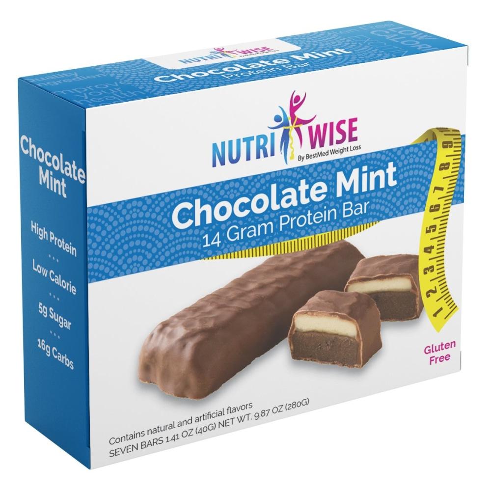 NutriWise - Chocolate Mint Protein Bar (7/Box) - NutriWise