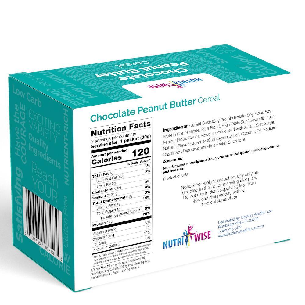 NutriWise - Chocolate Peanut Butter Cereal (7/Box) - NutriWise
