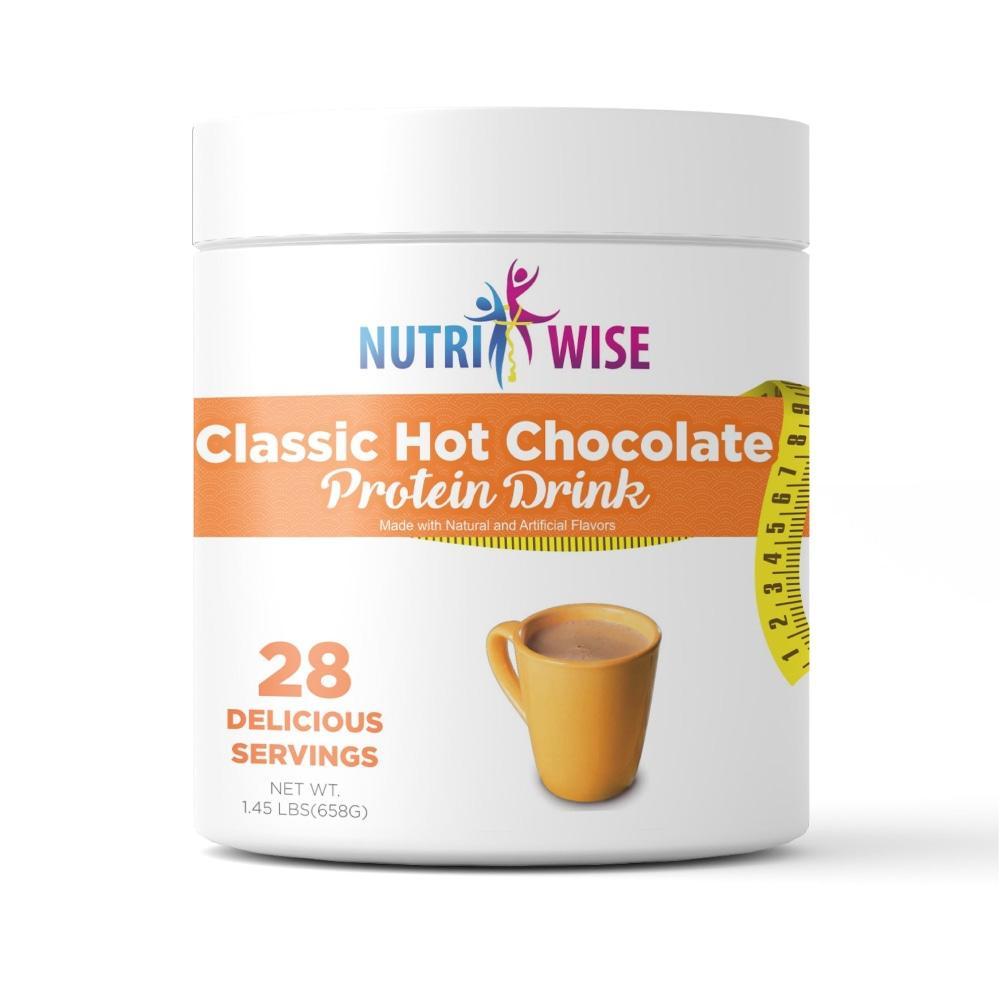 NutriWise - Classic Hot Chocolate Canister (28 serv.) - NutriWise