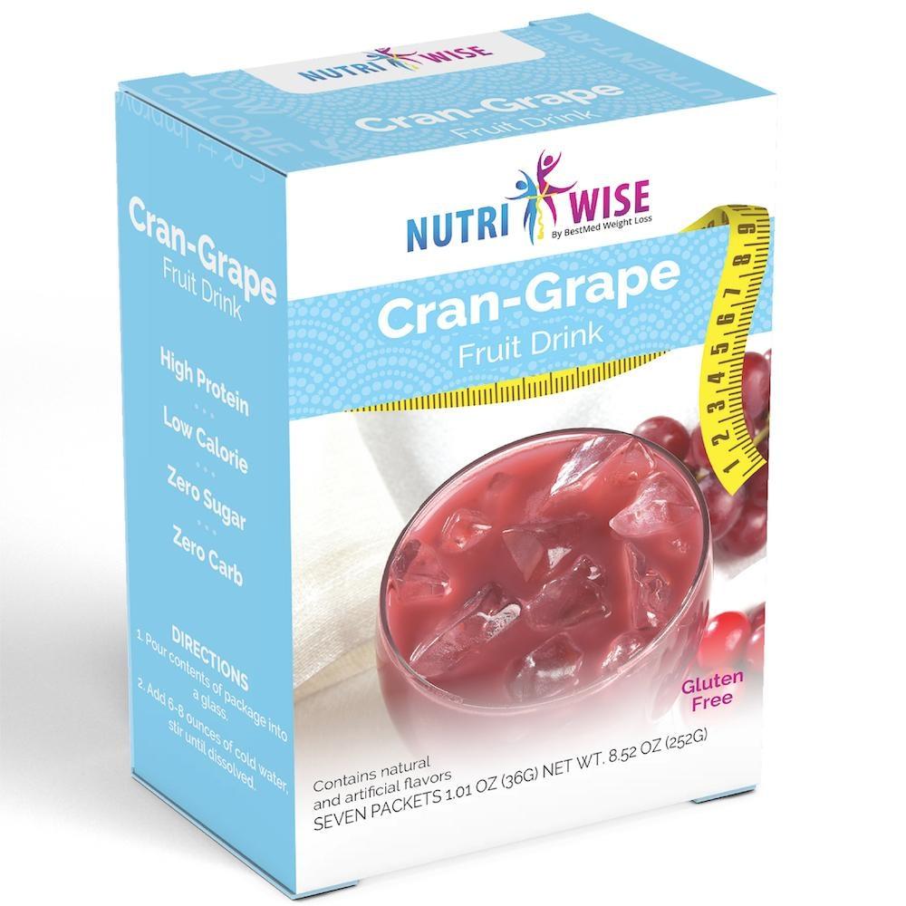 NutriWise - Cran-Grape Fruit Drink (7/Box) - NutriWise