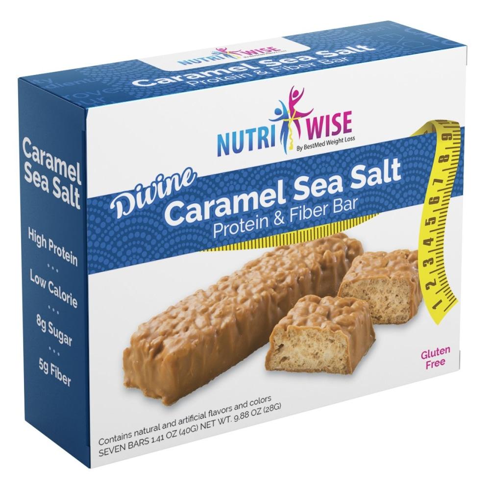 NutriWise - Divine Caramel Sea Salt Bar (7/Box) - NutriWise