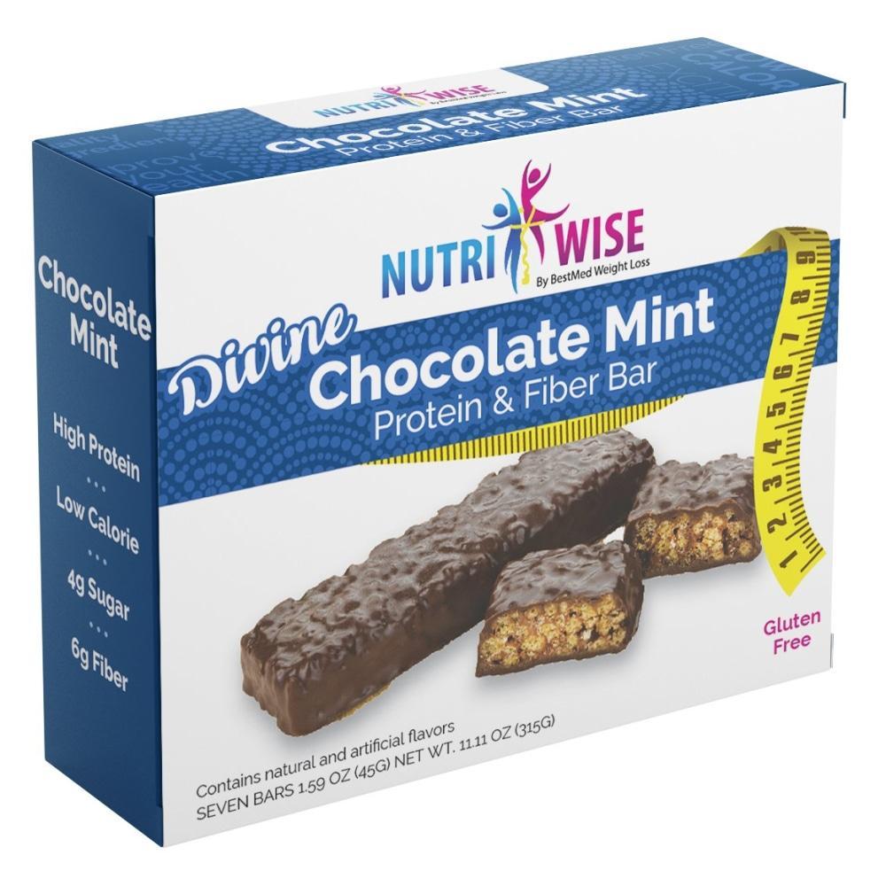NutriWise - Divine Chocolate Mint Bar (7/Box) - NutriWise