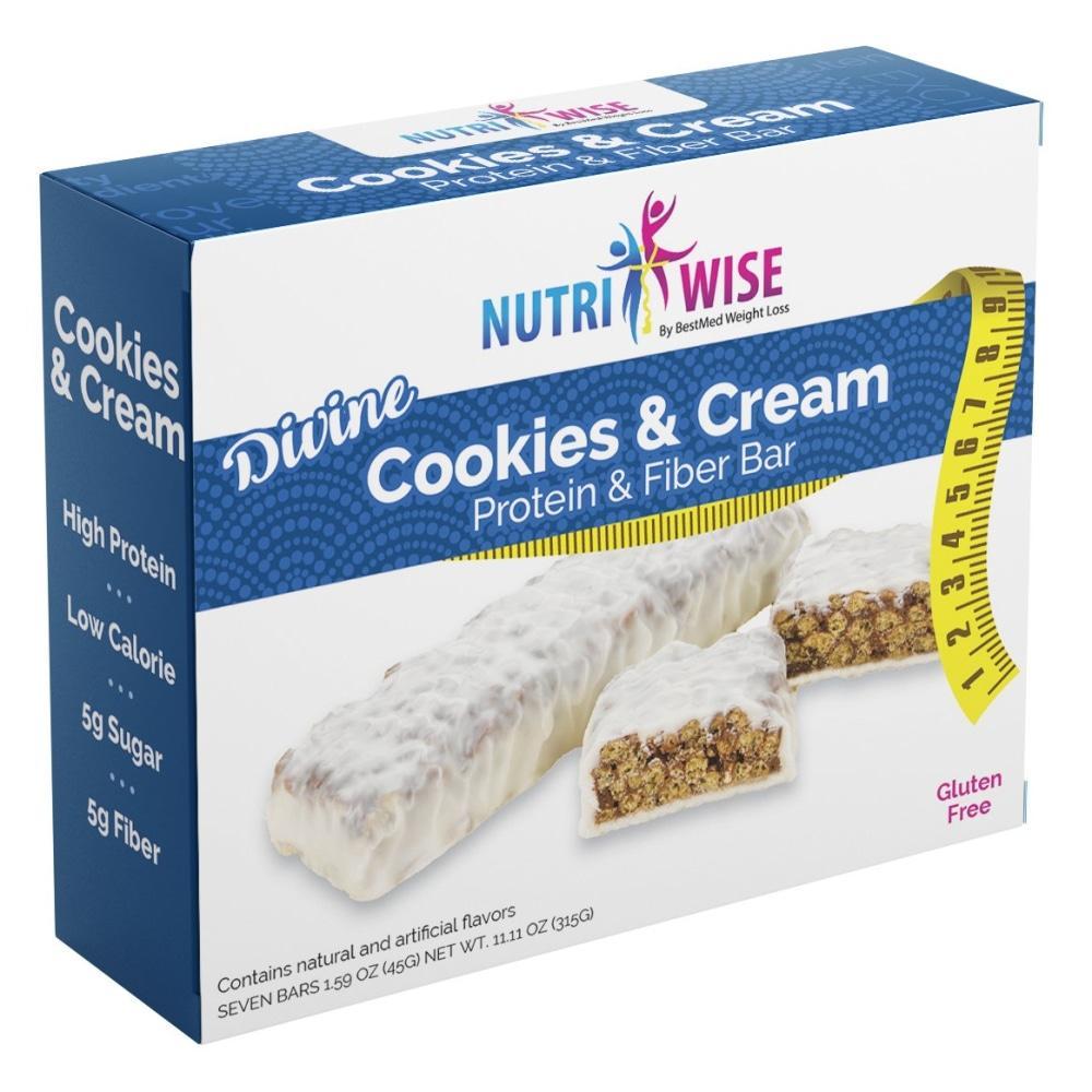NutriWise - Divine Cookies & Cream Bar (7/Box) - NutriWise