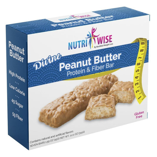 NutriWise - Divine Peanut Butter Bar (7/Box) - NutriWise