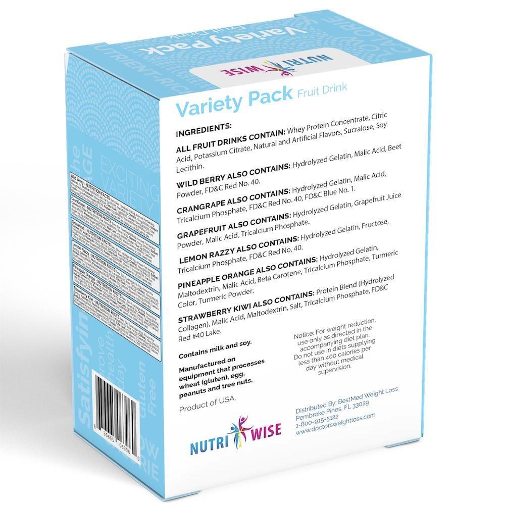 NutriWise - Fruit Drink Variety Pack (7/Box) - NutriWise