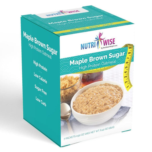 NutriWise - Maple Brown Sugar Oatmeal (7/Box) - NutriWise